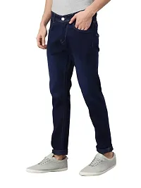 NOT BAD BOY Mens Stylish Regular Fit Faded Jean | Dark Blue, 36 | Pack of 1-thumb3