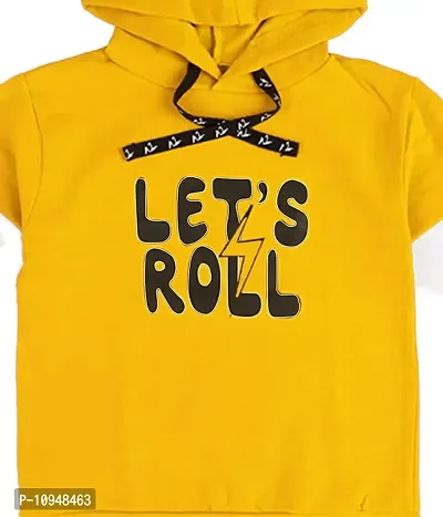 NOT BAD BOY LetsRoll Cotton Styilsh Printed Tshirt & Pant for Boys | 2-3 Years | Yellow | Pack of 1-thumb5