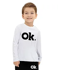 NOT BAD BOY OKOK Cotton Styilsh Printed Tshirt & Pant for Boys | 3-4 Years | White | Pack of 1-thumb3