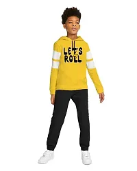 NOT BAD BOY LetsRoll Cotton Styilsh Printed Tshirt & Pant for Boys | 2-3 Years | Yellow | Pack of 1-thumb3