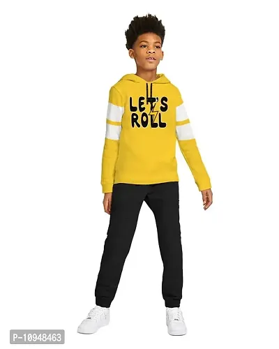 NOT BAD BOY LetsRoll Cotton Styilsh Printed Tshirt & Pant for Boys | 2-3 Years | Yellow | Pack of 1-thumb4