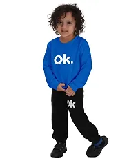 NOT BAD BOY OKOK Trendy Full Sleeve Printed Tshirt  Pant Set for Boy |Pack of 3-thumb1