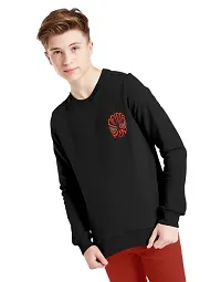 NOT BAD BOY SPIDER Full Sleeve Crew Neck Printed Tshirt  Jogger Set for Boys | Black | Pack of 1-thumb3