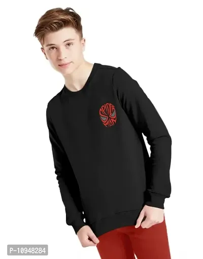 NOT BAD BOY SPIDER Full Sleeve Crew Neck Printed Tshirt  Jogger Set for Boys | Black | Pack of 1-thumb4