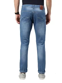 NOT BAD BOY Mens Stylish Regular Fit Faded Jean | Blue, 34 | Pack of 1-thumb1