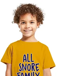 NOT BAD BOY Snore Half Sleeve Printed Tshirt and Shorts for Boys |Pack of 1-thumb2