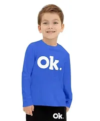 NOT BAD BOY OKOK Cotton Styilsh Printed Tshirt & Pant for Boys | 7-8 Years | Royal Blue | Pack of 1-thumb3