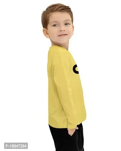 NOT BAD BOY OKOK Cotton Styilsh Printed Tshirt & Pant for Boys | 3-4 Years | Yellow | Pack of 1-thumb3