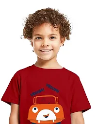 NOT BAD BOY VROOM-CHOOSE Trendy Printed Half Sleeve Tshirt & Shorts Set |1-2 Year| Red, Navy Blue|Pack of 2-thumb4