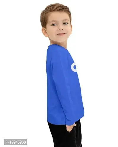 NOT BAD BOY OKOK Cotton Styilsh Printed Tshirt & Pant for Boys | 7-8 Years | Royal Blue | Pack of 1-thumb3