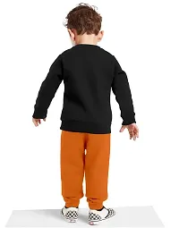 NOT BAD BOY BRIGHT EYE Full Sleeve Stylish Printed Tshirt and Pant Set for Boys | Black | 2-3 Years | Pack of 1-thumb1