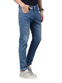 NOT BAD BOY Mens Stylish Regular Fit Faded Jean | Blue, 34 | Pack of 1-thumb2