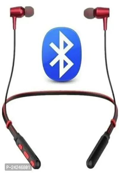 Stylish Red In-ear Bluetooth Wireless Neckbands-thumb0