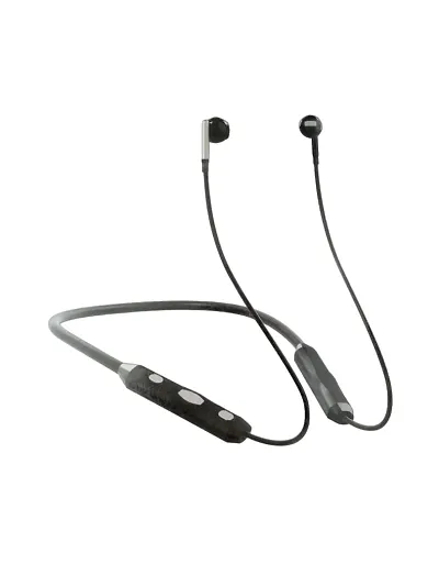 Neckband With Bluetooth V5.0 and Hd Mic ( Black)