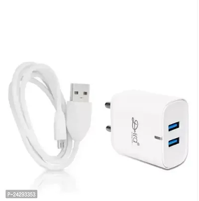 Stylish Mobile Charger Adapter with 2 USB Port-thumb0