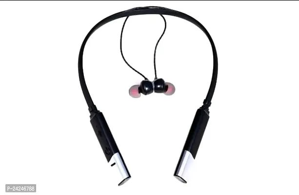 Stylish Black In-ear Bluetooth Wireless Neckbands-thumb0