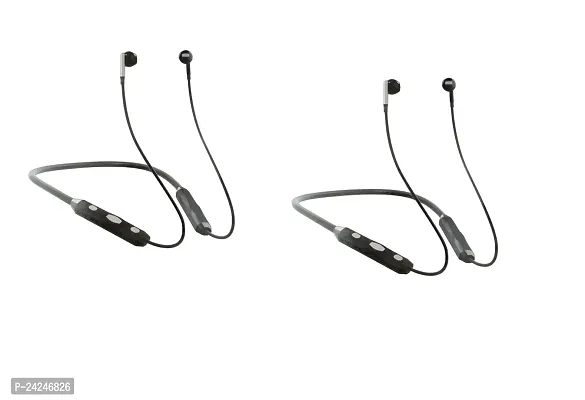 Stylish Black In-ear Bluetooth Wireless Neckbands