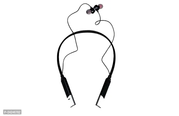 Stylish Black In-ear Bluetooth Wireless Neckbands-thumb0