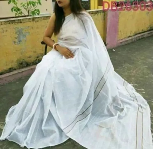 Handloom Cotton Silk Sequins Saree