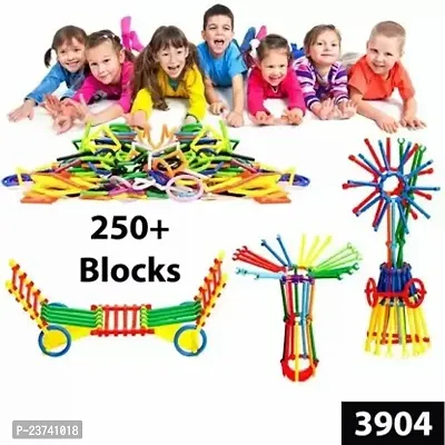 Smartcam Smart Diys Colorful Straw Educational Blocks For Kids -250+Blocks