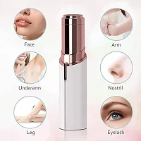 Eyebrow Trimmer Painless Eyebrow Maker Upper Lip Hair Remover Epilator Women Facial Hair Remover Original Browser Eye Browser Trimmer Women Hair Removal White (Small)-thumb2