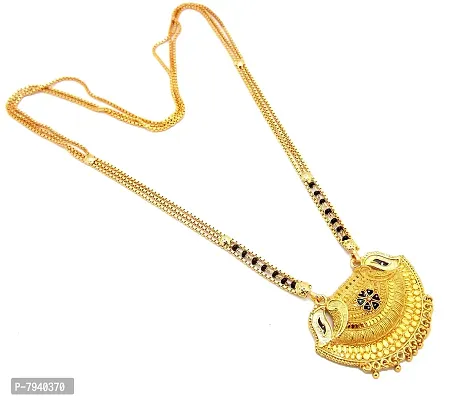 9blings Gold Plated Fancy Mangalsutra For Women (Gold)