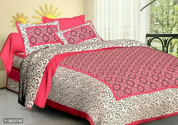 Stylish Cotton Flat 1 Bedcover + 2 Pillowcovers-thumb0