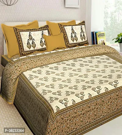 Stylish Cotton Flat 1 Bedcover + 2 Pillowcovers-thumb0