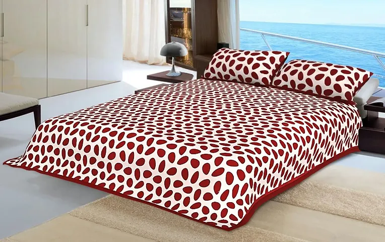 Comfortable Cotton Printed King Double Bedsheet