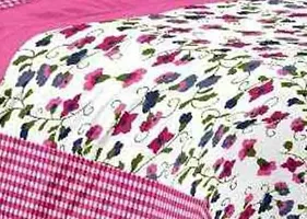 Stylish Fancy Comfortable Cotton Printed King Double 1 Bedsheet + 2 Pillowcovers-thumb1