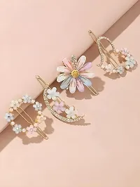 Korean Glamour Delight: 4-Piece Bling Hair Accessories Set for Ladies, Girls, and Kids ndash; Elevate Your Style!-thumb1