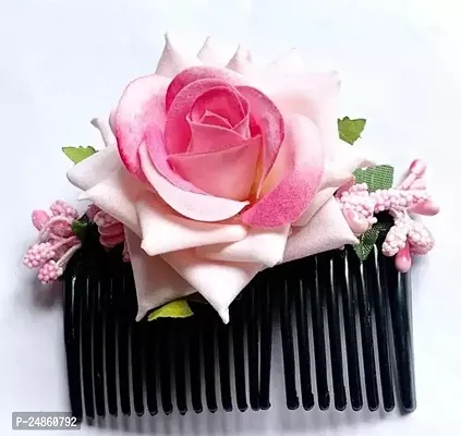 Elevate Your Style with the Exquisite Unique Flower Comb Hair Clip - Pack of 1 for a Timeless Elegance-thumb0