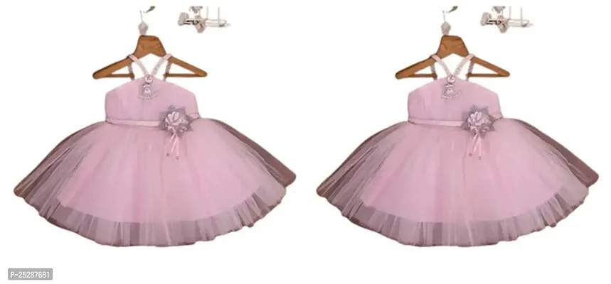 Stylish Fancy Designer Cotton Frocks Dresses For Girls Pack Of 2