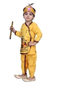 VALUE CREATION Krishna, Makhan Chor Dress for Boy's & Girl's Janmashtmi Special_VK006,YELLOW,18-thumb3