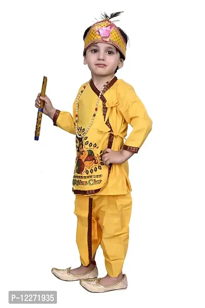 VALUE CREATION Krishna, Makhan Chor Dress for Boy's & Girl's Janmashtmi Special_VK006,YELLOW,18-thumb4