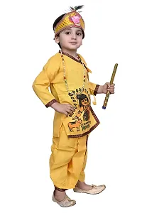 VALUE CREATION Krishna, Makhan Chor Dress for Boy's & Girl's Janmashtmi Special_VK006,YELLOW,18-thumb2