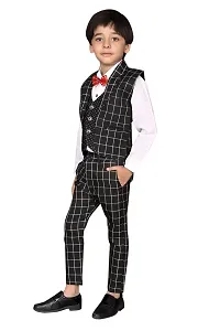 VALUE CREATION 3-Piece Shirt, Trouser, Waistcoat with Bow-Tie Boy's Suit Set For Party, Wedding, Birthday_ VC016-thumb2