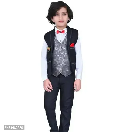 Stylish Cotton Blend 3 Piece Clothing Set for Kid Boy-thumb0