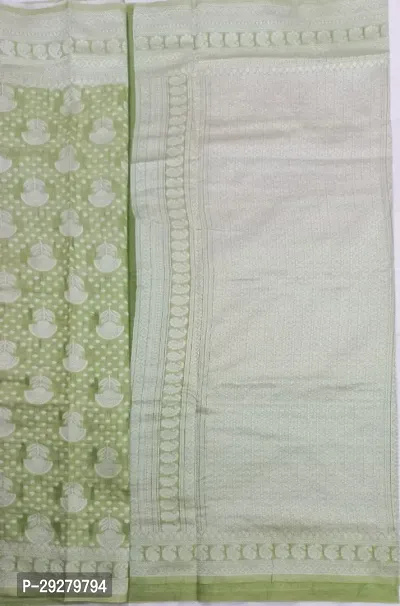 Classic Linen Blend Saree with Blouse piece-thumb4