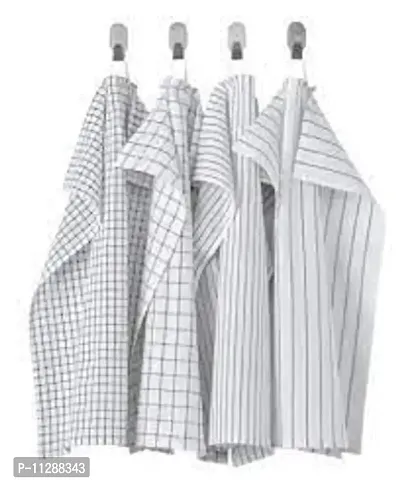 Graidient span Tea Towel, White/Dark grey/patterned45x60 cm (18x24"")