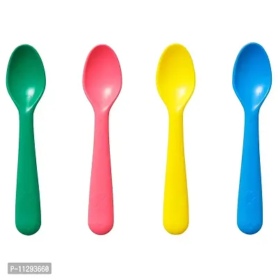 IKEA BOUTIQUE STORE Kalas Spoon (Mixed Colours) Pack of 4 Pieces-thumb0