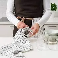 Graidient span Tea Towel, White/Dark grey/patterned45x60 cm (18x24"")-thumb2