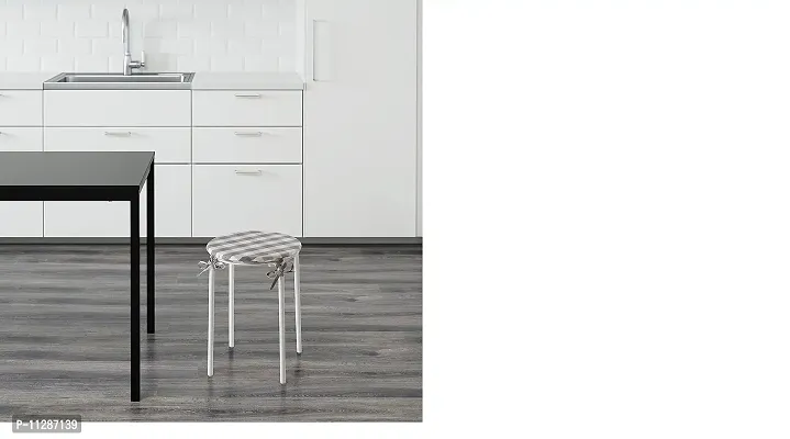 Ikea SM?NATE Chair pad, White/Grey check32 cm (12 5/8 )-thumb2