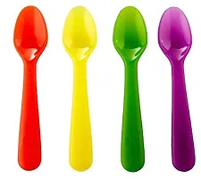 IKEA BOUTIQUE STORE Kalas Spoon (Mixed Colours) Pack of 4 Pieces-thumb1