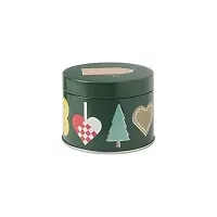 Graidient span ikeaVINTER 2021 Tin with lid, Christmas Pattern Multicolour-thumb1