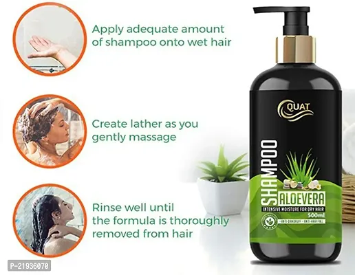 100% Pure Natural Aloe Vera Shampoo For Long And Shiny Hair 500Ml-thumb3