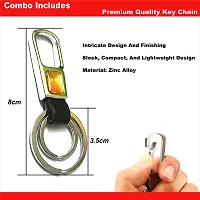 Anti Theft Cable Lock For Bicycle, Cycle, Helmet, Bike, Luggage, and Other Things It includes two keys and an attractive metal premium finish alloy key chain.-thumb1