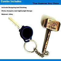 Heavy Duty Cable Lock for Cycle, Bicycle, Helmet, Bike, Luggage, and Other Items, Comes with 2 Keys and a Lovely Premium Finish Alloy Key Chain-thumb3