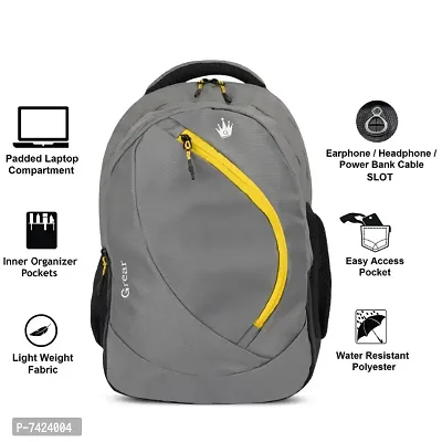 Grear Laptop Backpack, Water Resistant College Computer Bag For School, Fits 15.6 Inch Notebook 31 Ltrs