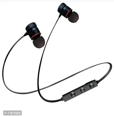 Stylish Black In-Ear Bluetooth Wireless Headphones With Microphone-thumb0